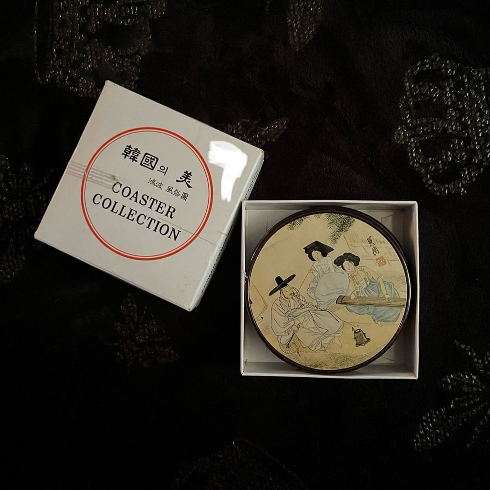 Traditional Kim Hong-Do Art Coaster Set